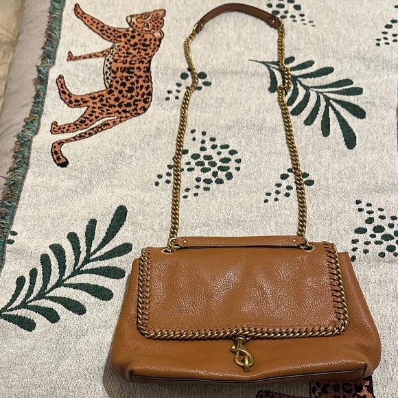 Rebecca Minkoff  Edie flap with woven shoulder chain adjustable cross body bag - Picture 8 of 10